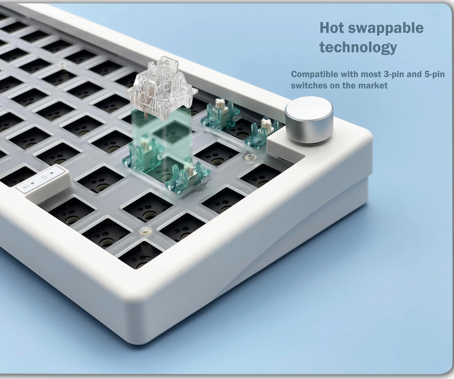Kit de teclado mecânico personalizado ZUOYA GMK67 hot-swappable Bluetooth 2.4G sem fios, retroiluminado RGB, estrutura gasket, teclado 3 modos