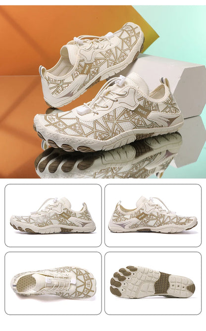 New Barefoot Wading Shoes Men Women Mesh Quick-Drying Beach Shoes Outdoor Non-Slip Swimming Shoes Unisex Water Sports Shoes