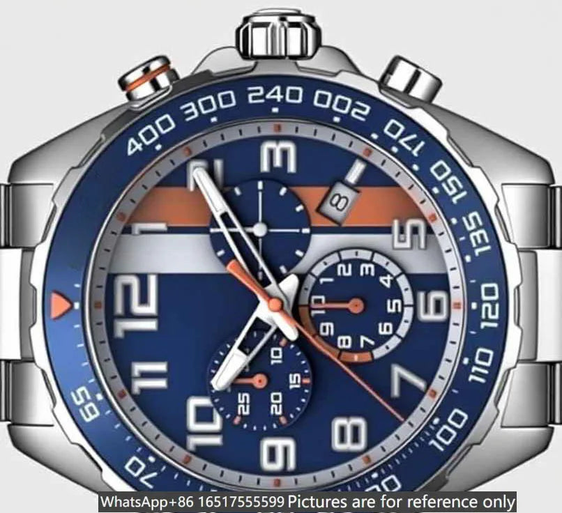 43mm Men Luxury Watches in 904L Steel Quartz Movement Exquisite Heritage And Artisanal Excellence-T