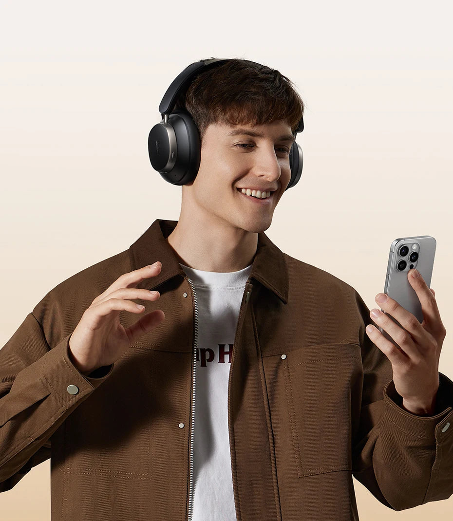 Auriculares inalámbricos UGREEN Studio Pro con ANC de 48dB – Auriculares circumaurales Bluetooth 6.0 Hi-Res LDAC con 120H de autonomía