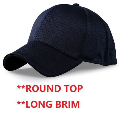 Big Head Plus Size Summer Mesh Baseball Cap for Men Women Trucker Breathable Hat Adjustable for Outdoor Sports Running