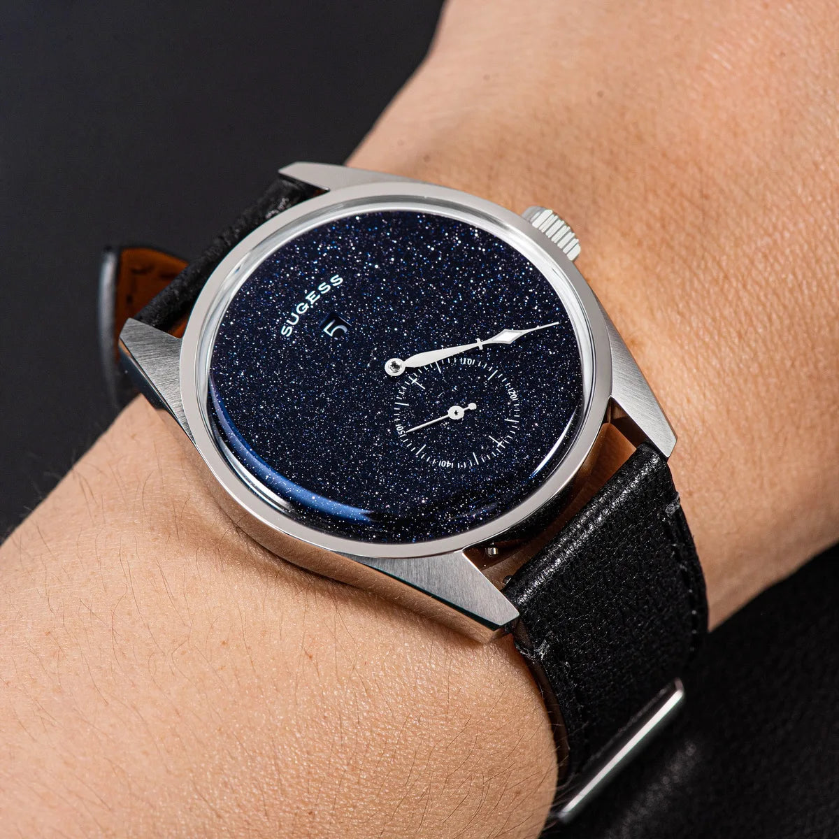 Sugess Watch of Men Automatic Mechanical Wristwatches ST1721 Movement Luminous Simple Fashion Clock Waterproof Glass S451 New