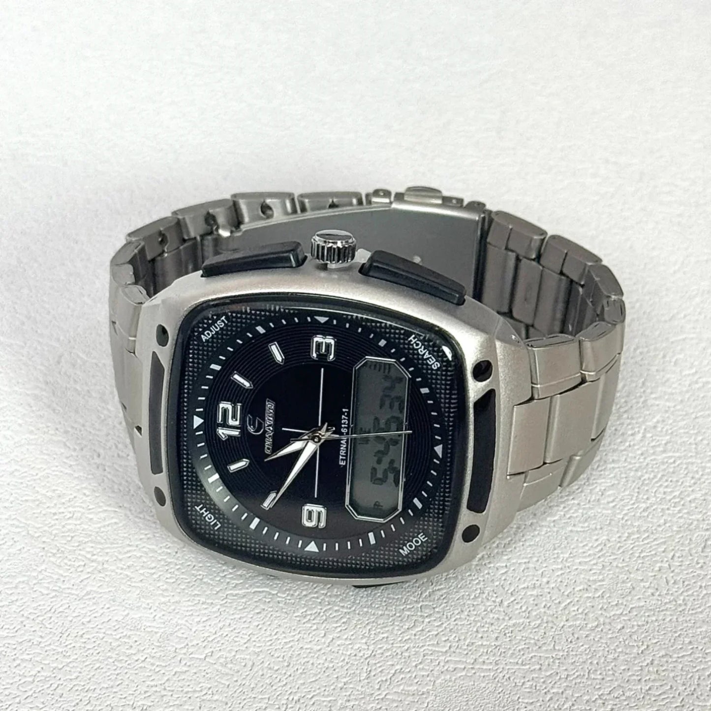Creative Digital Display Square Quartz Watch Men with Large Dial High-end Luminous Fashion Style Gift Men's Watches Alarm Clock