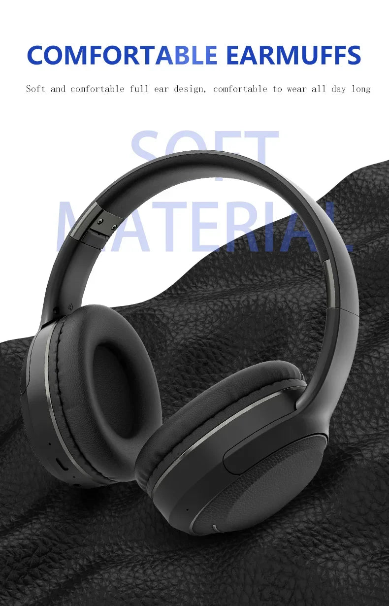 Wireless TV Headphones Bluetooth 5.0 with USB Adapter, Foldable Stereo Wireless TV Headphones with Mic for Samsung Smart TV, PC, Laptop & Music