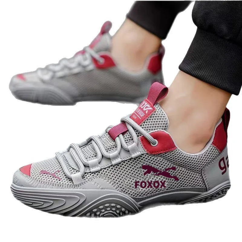 Scarpe da running da uomo traspiranti con tomaia leggera in mesh, suola morbida e confortevole, sneakers sportive casual, calzature estive di tendenza