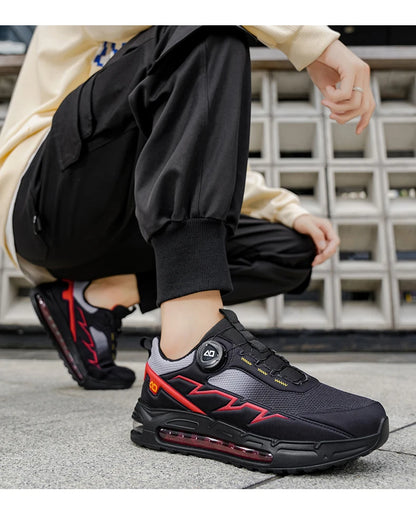 Scarpe da running da uomo primavera/estate, scarpe da trekking outdoor resistenti all’usura con chiusura BOA, stile sportivo e casual traspirante
