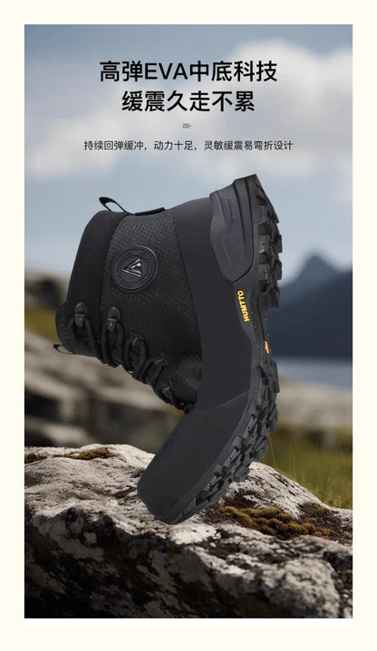 HUMTTO Hiking Shoes Men Winter Outdoor Sports Climbing Shoes Hunting Boots Warm Outdoors Ankle Travel Boots Trekking Sneakers