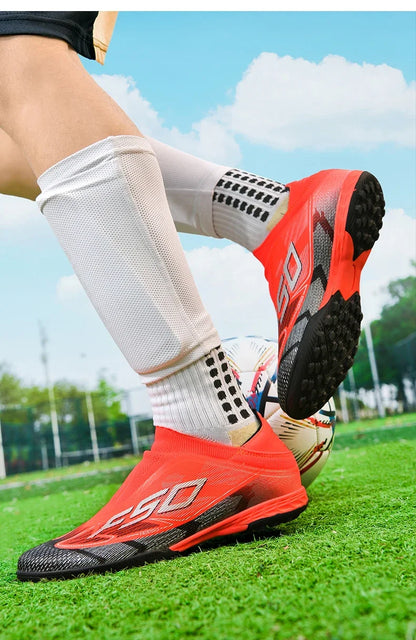 Men New Indoor TF Football Boots High Quality Training Original Male Breathable Non Slip Soccer Shoes Turf Futsal Football Shoes