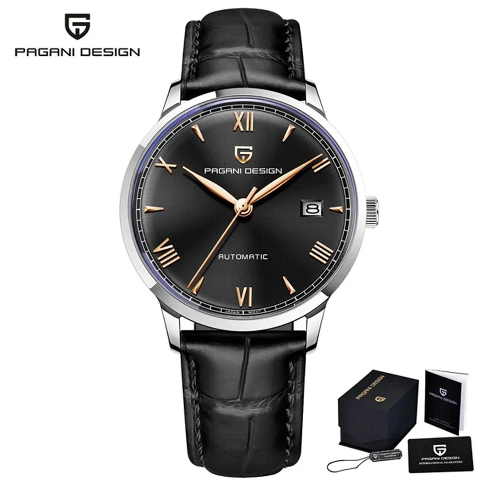 PAGANI DESIGN 40MM Pilot Men Mechanical Watch Luxury Sapphire Glass Automatic Watch 100M Waterproof NH35 Wristwatch For Men