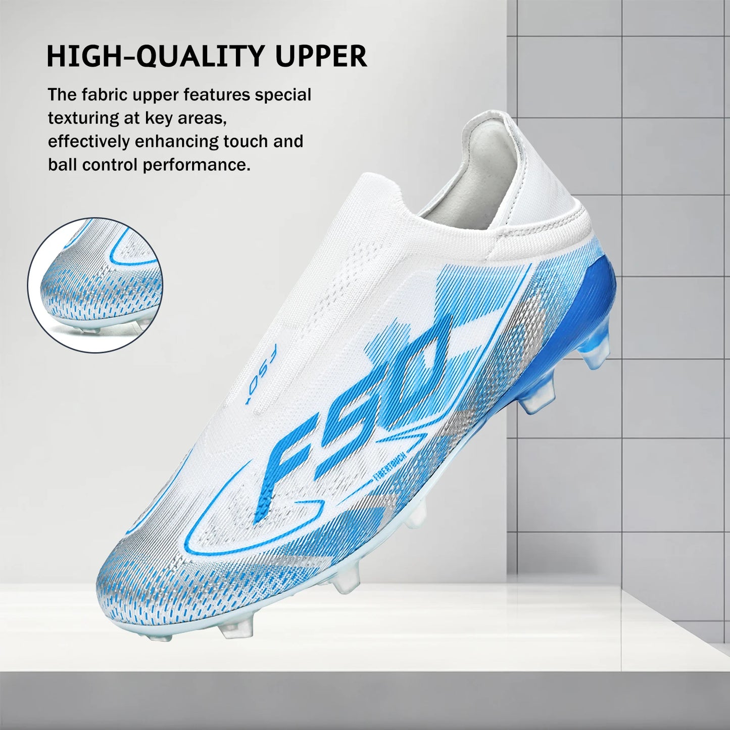 AG/FG Soccer Cleats for Men Women Kids Youth PU Fabric Upper TPU Sole Non-Slip Wear-Resistant for Natural Grass Sports Pitch Training