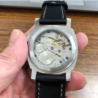 44mm No Logo Sapphire crystal Mechanical Hand Wind Men's 6497 Watch Luminous Dial St3600 Movement Limited Edition Man's Gift