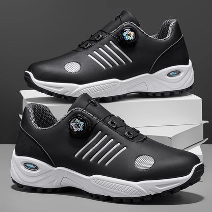 Chaussures de sport sans lacets pour hommes, avec amorti d'air, antichoc, antidérapantes, pour le golf, l'entraînement en extérieur, les trajets professionnels, chaussures polyvalentes pour hommes 9