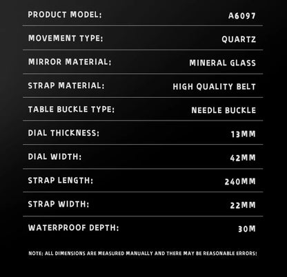 2026 New Square Watches for Men Multi-Functional Three-Eye Six-Pin Timing Waterproof Chronograph Quartz Watch Relogio Masculino