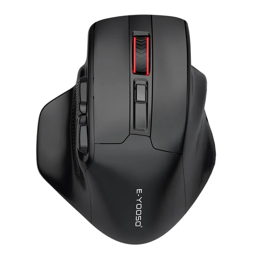 Rato Gaming E-YOOSO X-31 Pro USB Grande com Suporte Bluetooth 2.4G Sem Fios PAW3212 4800 DPI para Gamer, Computador Portátil e PC