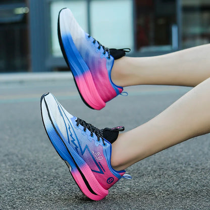 Men's Sports Running Shoes, Casual Marathon, Lightweight, Comfortable Women's Athletic Non-Slip Walking Sneakers, Outdoor Couple Shoes