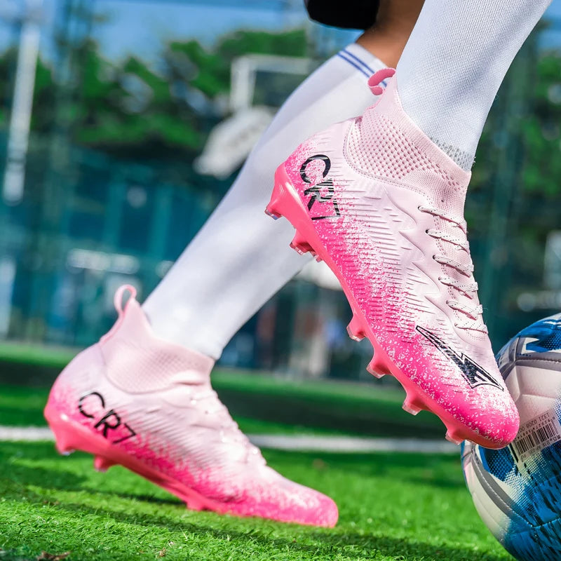 Scarpe da calcio da adulto autunnali di tendenza, ammortizzanti, morbide e stabili, scarpe sportive leggere con ritorno elastico e tacchetti avvolgenti
