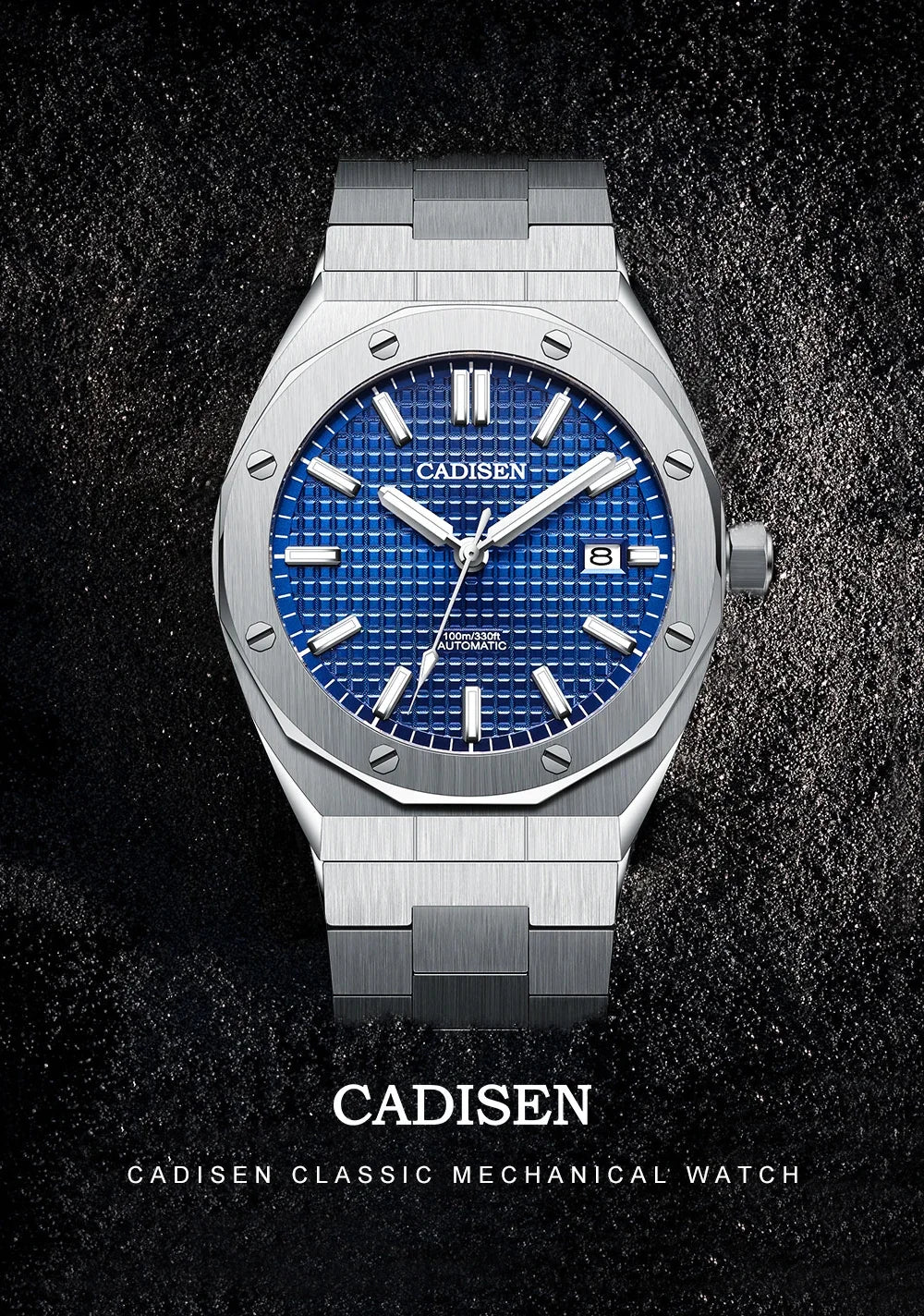 CADISEN Luxury Design 42MM Men Watches Japan MIYOTA 8215 Sapphire Glass Mechanical Automatic Watch Men 100M Waterproof