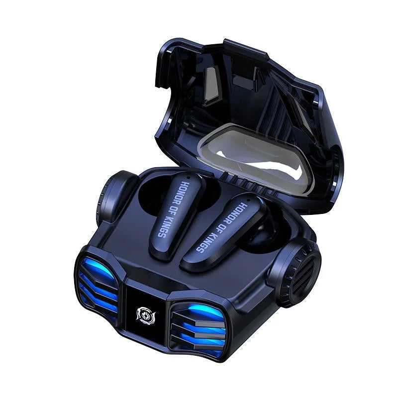 Écouteurs de jeu TWS Bluetooth 6.0, faible latence, éclairage RGB, contrôle tactile, charge sans fil Type-C, écouteurs de sport pour jeux et musique