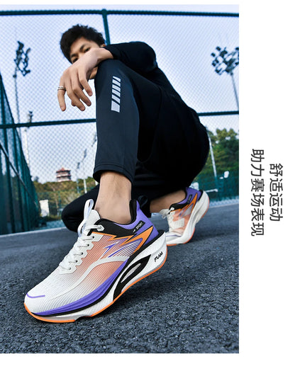 Men's Sports Running Shoes Marathon Air Cushion Breathable Lightweight Comfortable Women's Outdoor Athletic Sneakers Jogging Tennis