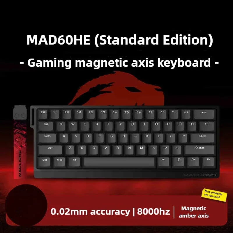 Teclado gaming FGG MAD60 RGB de eje magnético, dedicado para juegos, con hot-swap completo de teclas, respuesta rápida y personalización de nivel inicial