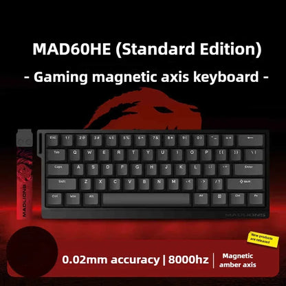 Teclado gaming FGG MAD60 RGB de eje magnético, dedicado para juegos, con hot-swap completo de teclas, respuesta rápida y personalización de nivel inicial