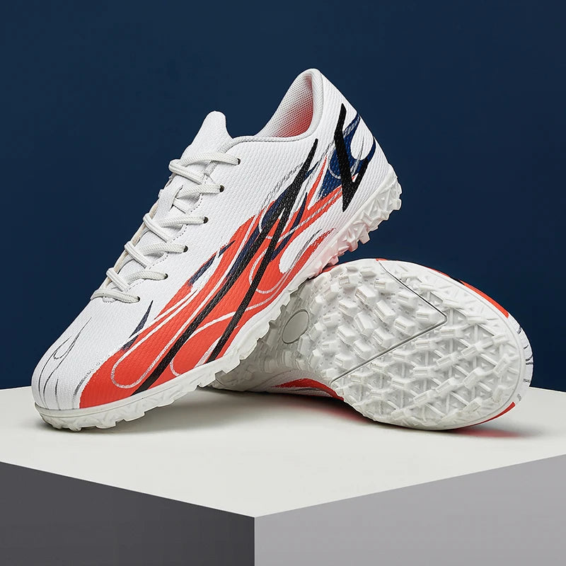 Scarpe da calcio da uomo taglie grandi 46 47 per allenamento e partite, erba sintetica TF, con tacchetti, calzature maschili internazionali