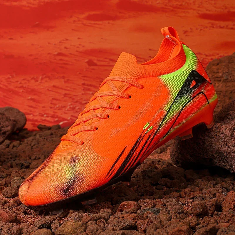 New Men's Football Boots Match Soccer Shoes FG Ultralight Drop Shipping Training Shoes Cleats Outdoor Soccer Non-Slip Long Spikes