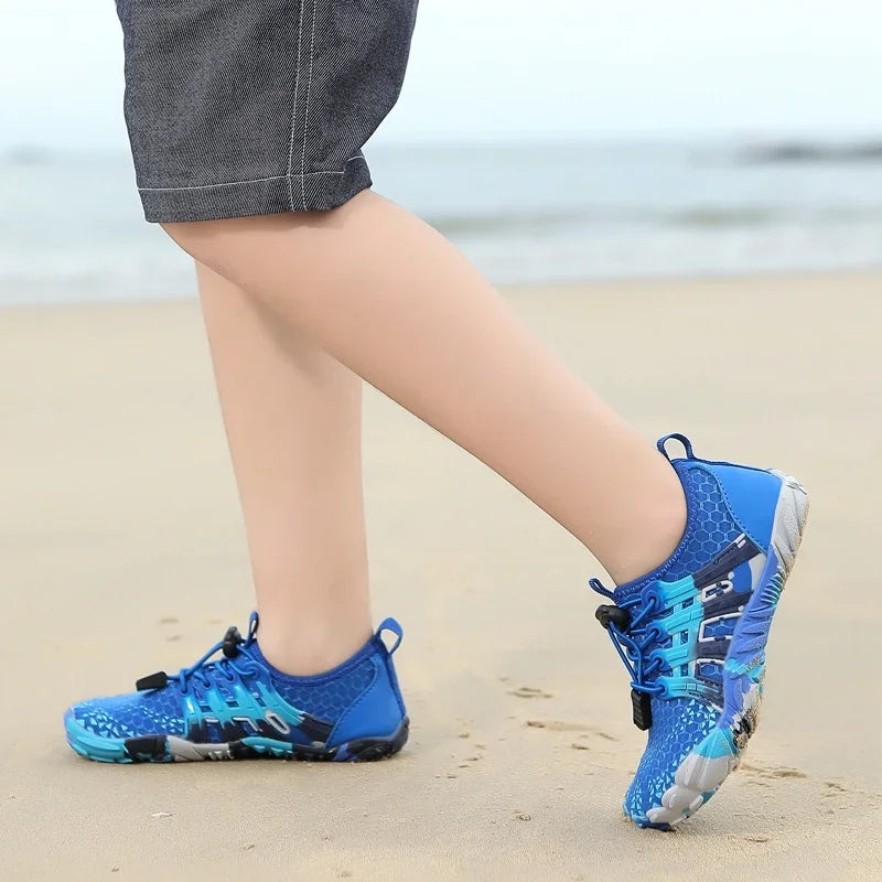 Unisex Quick-Drying Breathable Aqua Shoes Barefoot Beach Footwear for Adults and Kids Gym Outdoor Training Sneakers Size 28-46
