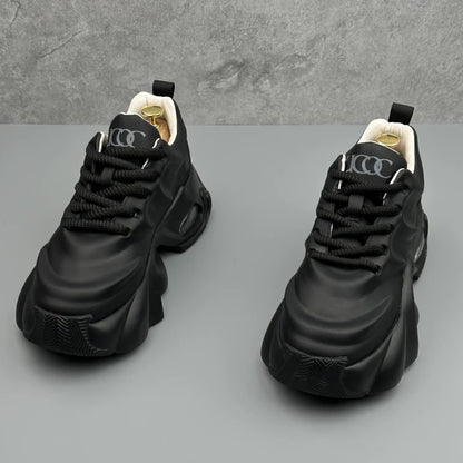 Plus Size Men's 2026 New Dad Sneakers Thick Platform Sole Fashion Versatile Casual Athletic Shoes Trendy Comfortable Daily Shoes