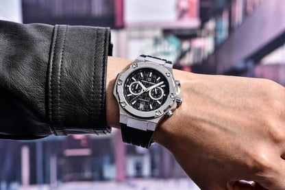 Orologi al quarzo da uomo PAGANI DESIGN – Cronografo sportivo di lusso, impermeabile, dotato di lancette luminescenti e vetro zaffiro con trattamento antiriflesso