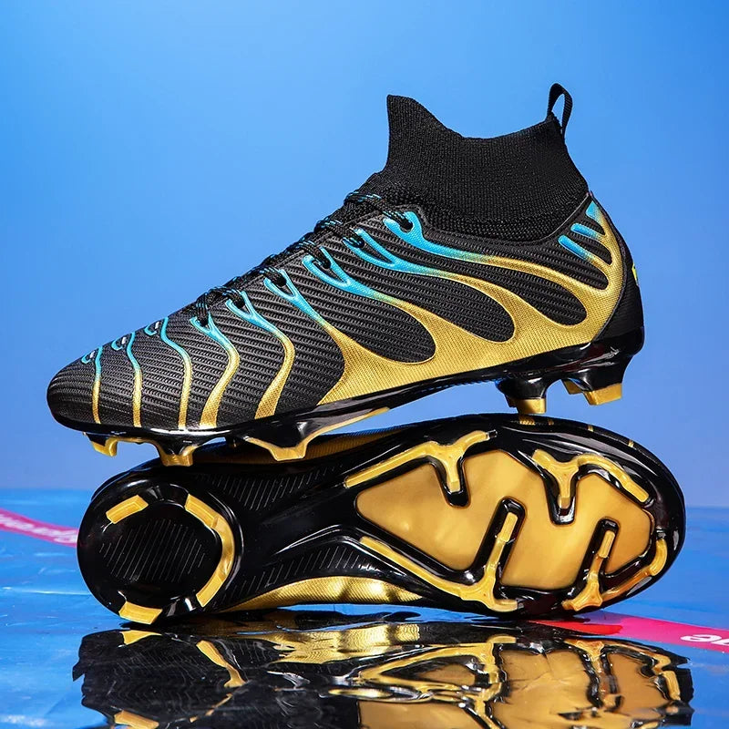 Chaussures de Football pour hommes, chaussures de Sport FG/TF, bottes d'entraînement en plein air pour garçons, antidérapantes, longues pointes, Futsal d'intérieur confortables