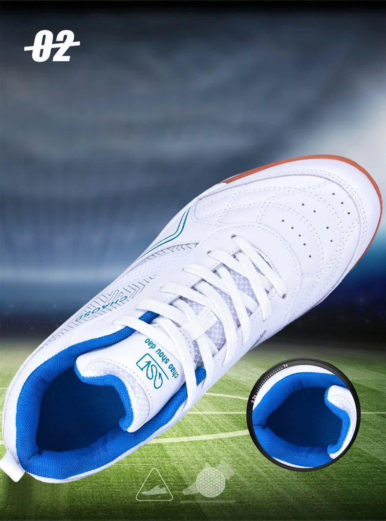 Men's Professional Soccer Cleats Anti-Slip Futsal Training Cleats Wear-Resistant Ultralight Outdoor Indoor Unisex Sneakers