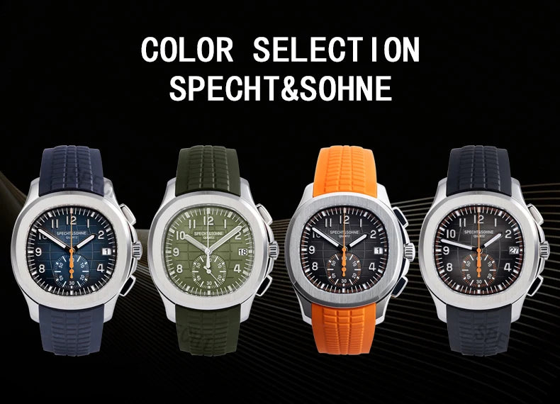 Dropshipping 2026 Best Selling Products Wristwatches For Men Specht&Sohne Male Quartz Sports Watches Rubber Strap Waterproof