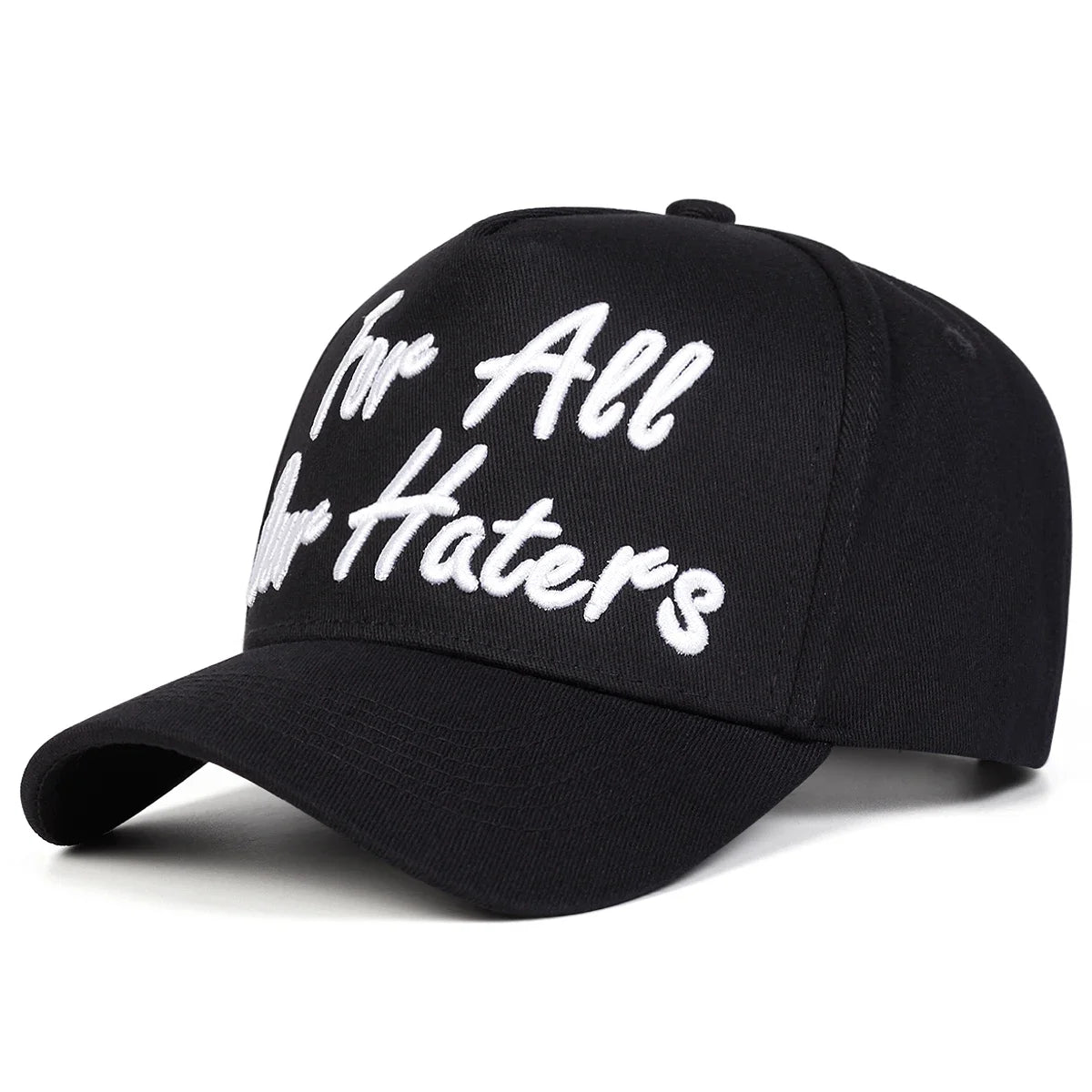 Cappellini da baseball unisex con ricamo «FOR ALL OUR HATERS» - Primavera/Autunno - Cappelli casual regolabili per attività all’aperto - Cappellino parasole - Cappellino sportivo