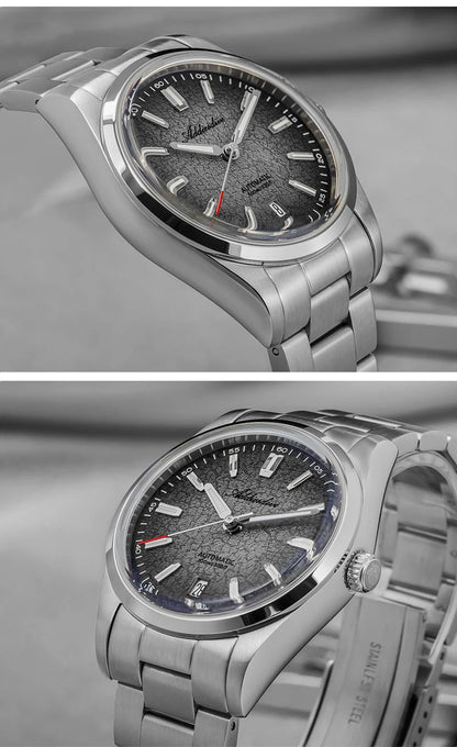 ADDIESDIVE New 2026 Luxury Men's Mechanic Quartz Analog Watch Super Luminous Steel Watch 10Bar Bubble Glass Personalized Watches