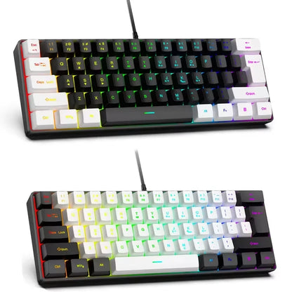 2026 New Best-Selling Portable Wired Mini-Mechanical Keyboard K61 Mini-Keyboard, Suitable For Playing Games, Compact And Convenient