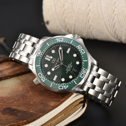 DWAYNE CAMPBELL Top Luxury NH35 Men's Automatic Mechanical Watch Ceramic Bezel Waterproof Classic Business Wristwatch