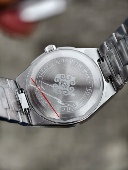 IX&DAO 2026 New 37mm Warrior Men's Automatic Mechanical Watch Miyota 9015 Movement Sapphire Stainless Steel Waterproof 10Bar
