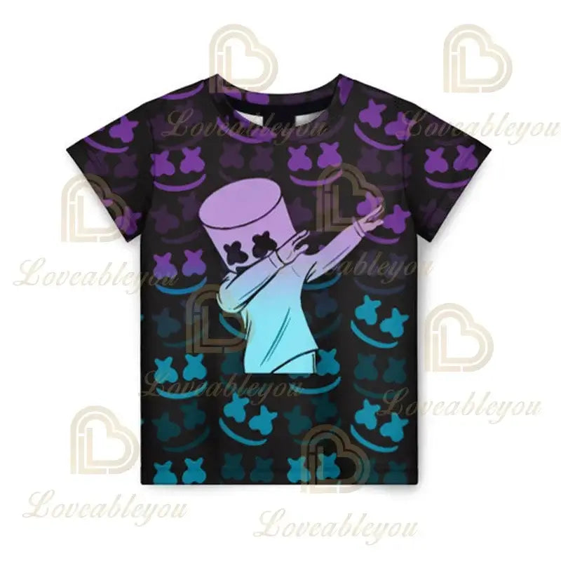 T-shirt Battle Royale Fortnite Victory para Criança, Tops para Raparigas e Rapazes, Roupa Harajuku, T-shirts Infantis 3D, 2025, NOVO DESIGN