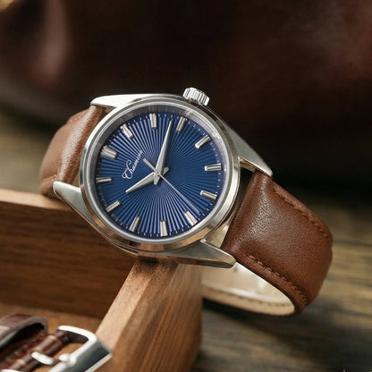 Chameri GS05 40mm Men Quartz Watch VH31 Sweep Second Movement Watches Sapphire Waterproof 100m Stainless Steel Wristwatch
