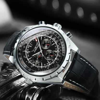 JARAGAR 212 Reloj mecánico automático para hombre, de estilo moderno y ejecutivo, de lujo, con calendario semanal, reloj para hombre, regalo premium, Reloj Hombre