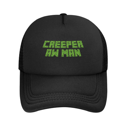 Creepin Creepers til voksne, Trucker-kasket, baseballkasket i mesh, snapback-kasketter, hatte, solhat, justerbare solkasketter, sommer