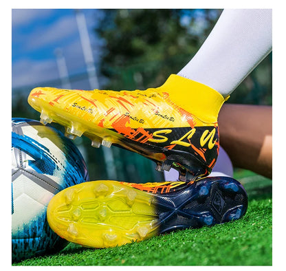 Brand Fashion Football Sneakers for Men Women Professional Field Boot Big Size 46 Long Spikes Soccer Cleats Men botas de futbol