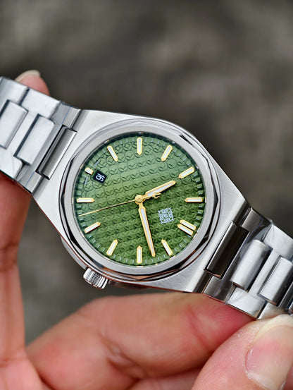 IX&DAO 2026 New 37mm Warrior Men's Automatic Mechanical Watch Miyota 9015 Movement Sapphire Stainless Steel Waterproof 10Bar