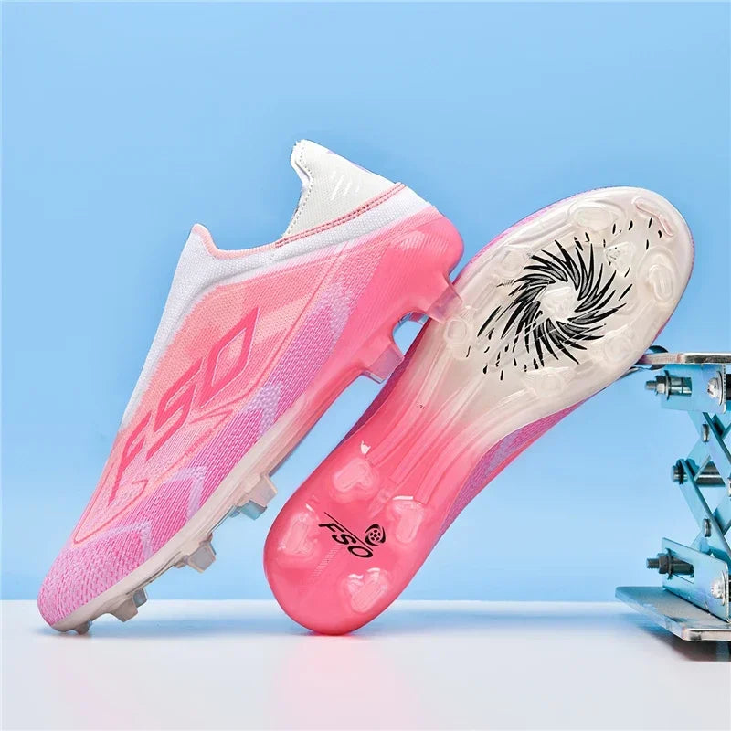 Nouvelles chaussures de football pour hommes, chaussures de sport à cheville haute, respirantes, pour futsal, antidérapantes, ultra-légères, chaussures de football de haute qualité pour matchs en extérieur.