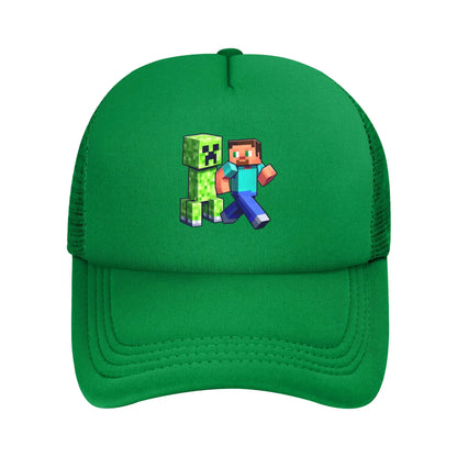 Creepin Creepers til voksne, Trucker-kasket, baseballkasket i mesh, snapback-kasketter, hatte, solhat, justerbare solkasketter, sommer
