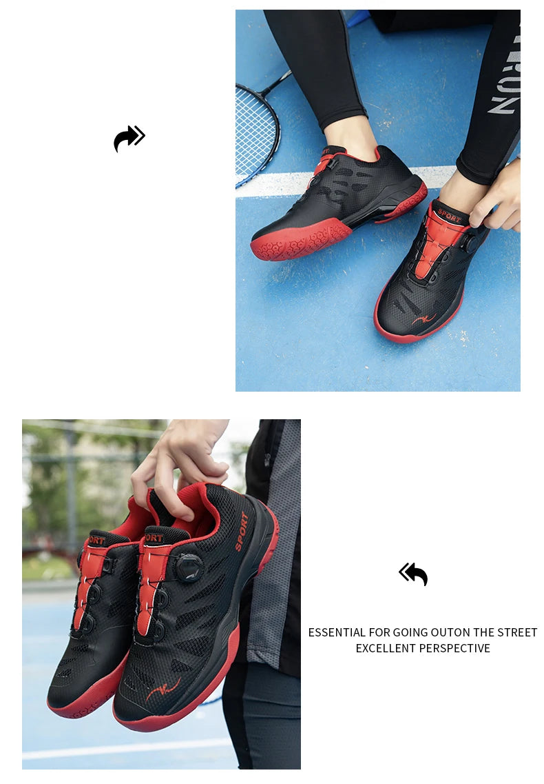 Men Badminton Shoes Non-slip Breathable Sneakers High Quality Table Tennis Shoes Wear Resistant Competition Volleyball Shoes