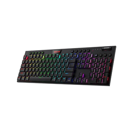 Redragon K618 Horus Wireless RGB Mechanical Keyboard, Bluetooth/2.4GHz/Wired Tri-Mode Low Profile Gaming Keyboards