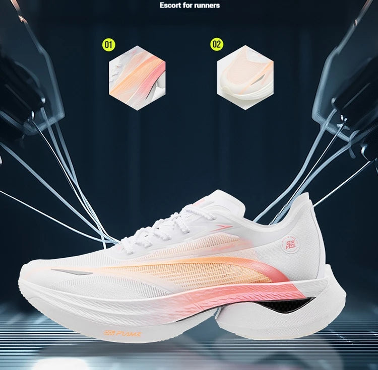 361 Degrees Furious 1.5 Men Running Sports Shoes Breathable Racing Marathon Rebound Cushioning Stable Male Sneakers 672512223F