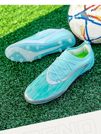 Chuteiras de futebol novas para homem, com pitons para exterior, respiráveis, adulto, antiderrapantes, calçado de futebol desportivo, pitons longos, treino, rapaz, jogo, confortáveis